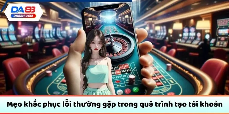Mẹo khắc phục lỗi thường gặp trong quá trình tạo tài khoản