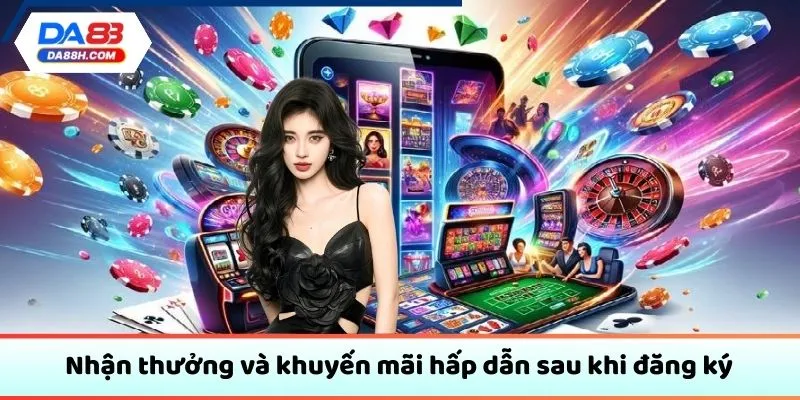 Nhận thưởng và khuyến mãi hấp dẫn sau khi đăng ký